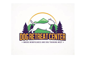 design best quality dog retreat center logo