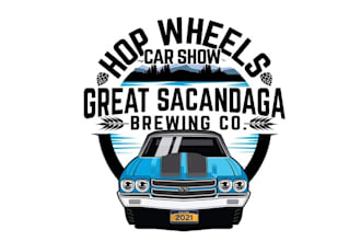 design modern colorful car show logo