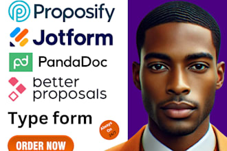 create proposify, jotform, pandadoc, typeform, google form