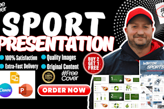 professionally design sports, powerpoint presentations, canvas ebook design MMA
