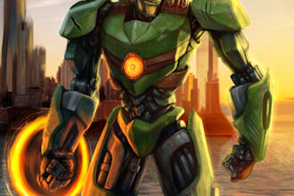 design robots and futuristic mecha concept art