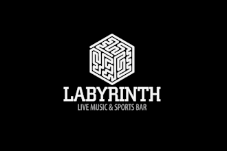 design labyrinth live music sports bar logo