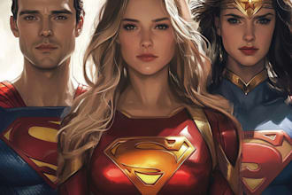 create comic book art and comic book illustration