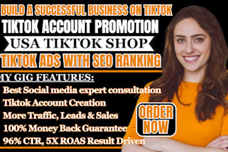setup tiktok shop tiktok marketing with tiktok account promotion