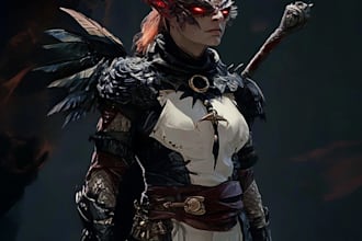 make 2d game character for game art