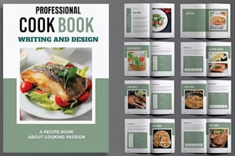 cookbook design, recipe book writer, cookbook writer, and cookbook formatting