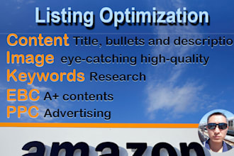 do amazon listing optimization and account management