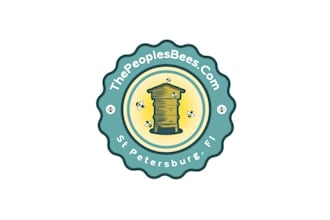 design important monogram honey bees logo