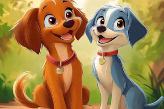 do a custom disney pet portrait