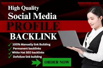 do high quality SEO profile backlink social media profile link building