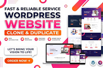 duplicate, copy clone website to