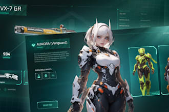 create aaa quality game ui ux for pc and mobile