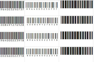 scannable barcodes and qr codes for products, invoices