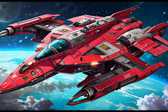 do an amazing sci fi spaceship or design for you