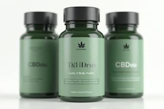 do supplement label design, package label design, 3d mock, amazon product design