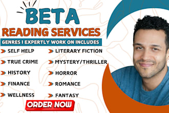 beta read, give critique, suggestions for, fiction, non fiction beta reading