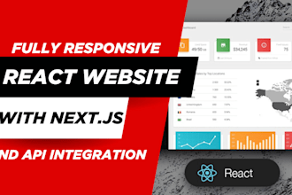 develop fully responsive react website with next js