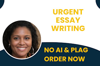 write an urgent essay as an essay writer
