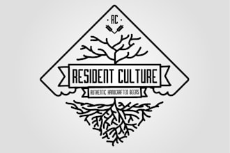 create a custom modern minimalist brewery logo design