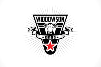 create a custom modern creative farm logo design