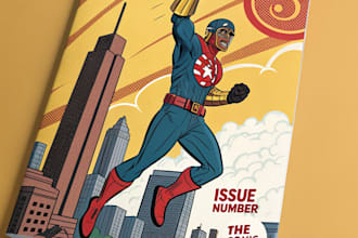 comic book cover comic cover page design