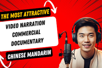 do professional chinese mandarin male voice over in 24h