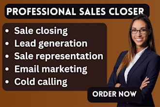 do sales closer generate guaranteed sales leads online sales representative
