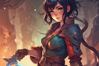 do awesome fan art cartoon in comic or poster style