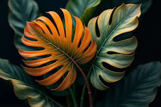 create a botanical watercolor illustration