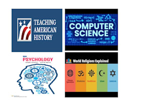 psychology, religion, history and computer science