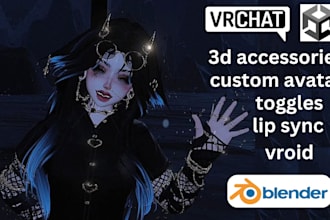 create custom vrchat avatar, vrchat avatar 3d model furry vrc avi in unity