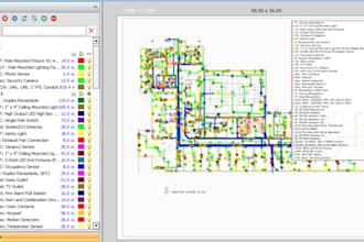 do detailed electrical take off breakdown, material takeoff and cost estimation