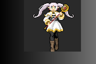 do 8 bit art character or asset, rpg game sprite sheet, nsfw, pixel animated gif