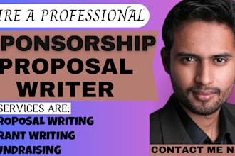 write sponsorship letter, sponsorship proposal for  business and non profit