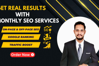 get google top ranking with expert monthly SEO services