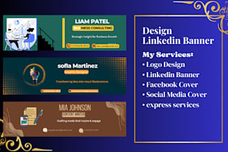 design a professional linkedin banner
