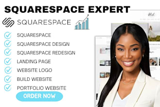build squarespace photoraphy website development, squarespace portfolio redesign