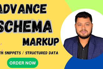 do advance schema markup, rich snippet, structured data on shopify wix wordpress