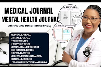 design digital medical journal, mental health, nursing report, kdp journal