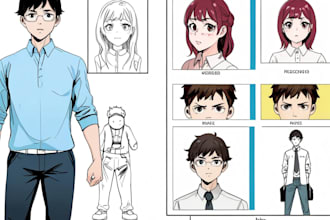 draw your comic or manga page illustration