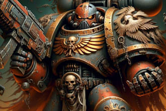 draw your warhammer 40k or aos miniature