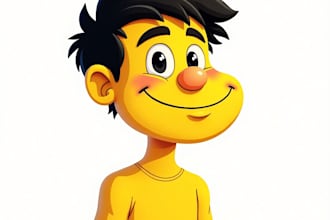 draw you as a yellow cartoon style