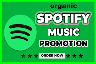 do professional spotify track promotion for grow your spotify music career