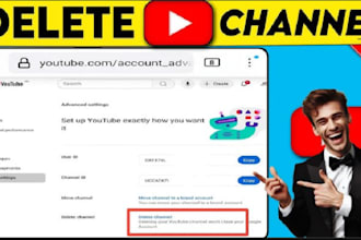 delete youtube channel and remove negative video