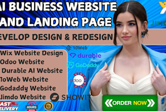 create odoo wix jimdo duda showit durable ai 10web godaddy website, landing page
