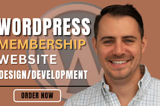 build wordpress membership website or subscription website with payment method