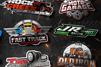 design automotive, trucking, garage, auto detailing, and car wash logo