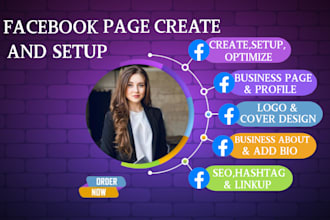 create and set up your social media accounts and facebook business pages