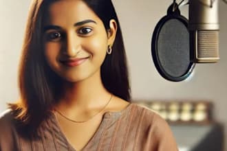 provide a natural and professional female voiceover