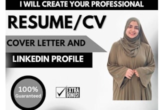 write an entry level resume, cv, cover letter, and linkedin